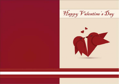 Red Bird valentine card