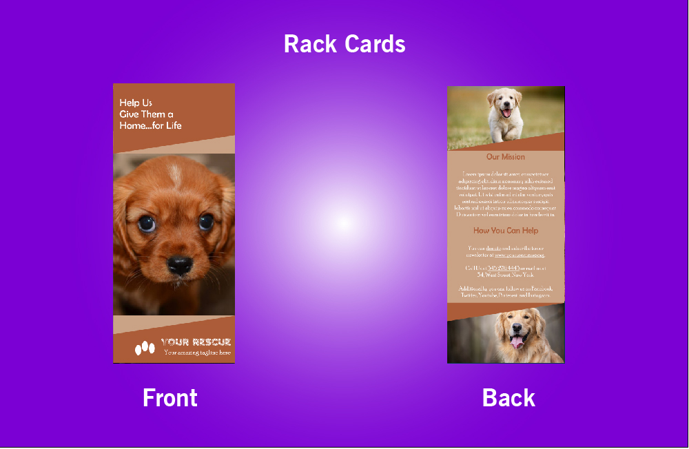 Your Rescue Rack Card - 50 (4x9)