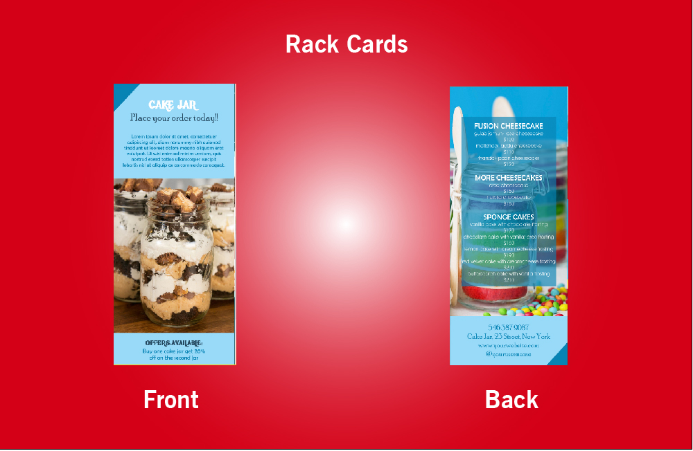 Cake Jar Rack Card - 46 (4x9)