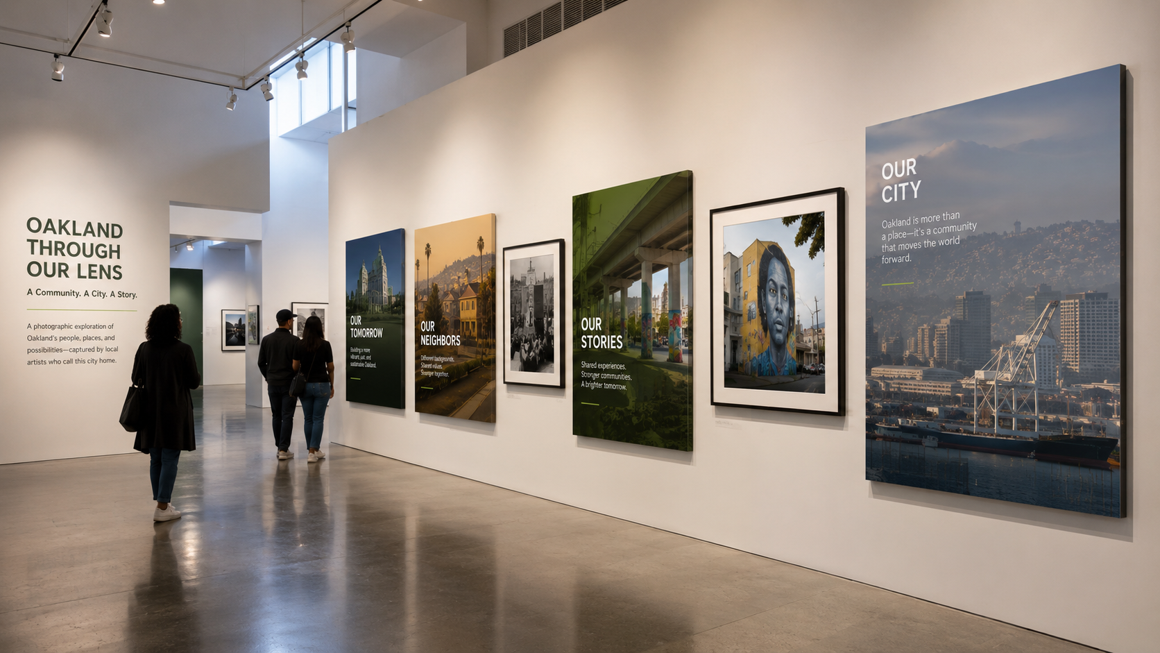 Museum-Style Exhibit Display — Oakland Gallery