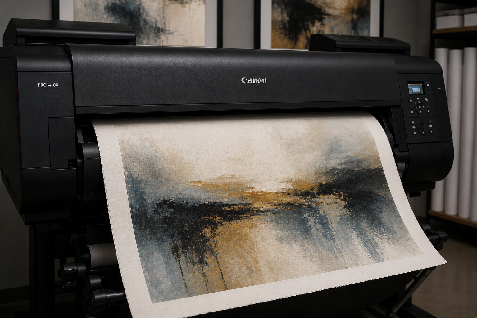 Hahnemühle giclée print — paper grain detail