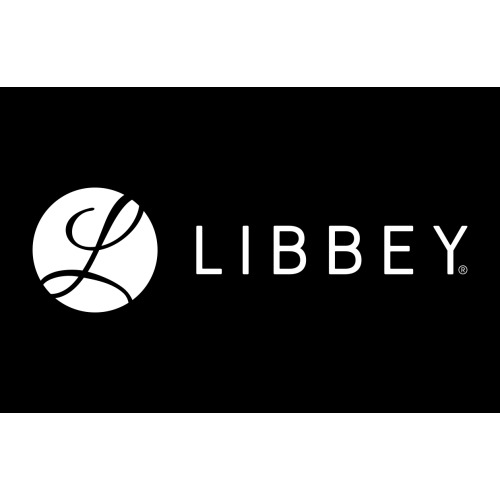 Libbey White on Black Logo Sign 11x17