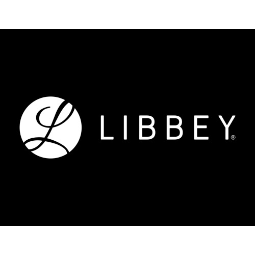 Libbey White on Black Logo Sign 8.5x11